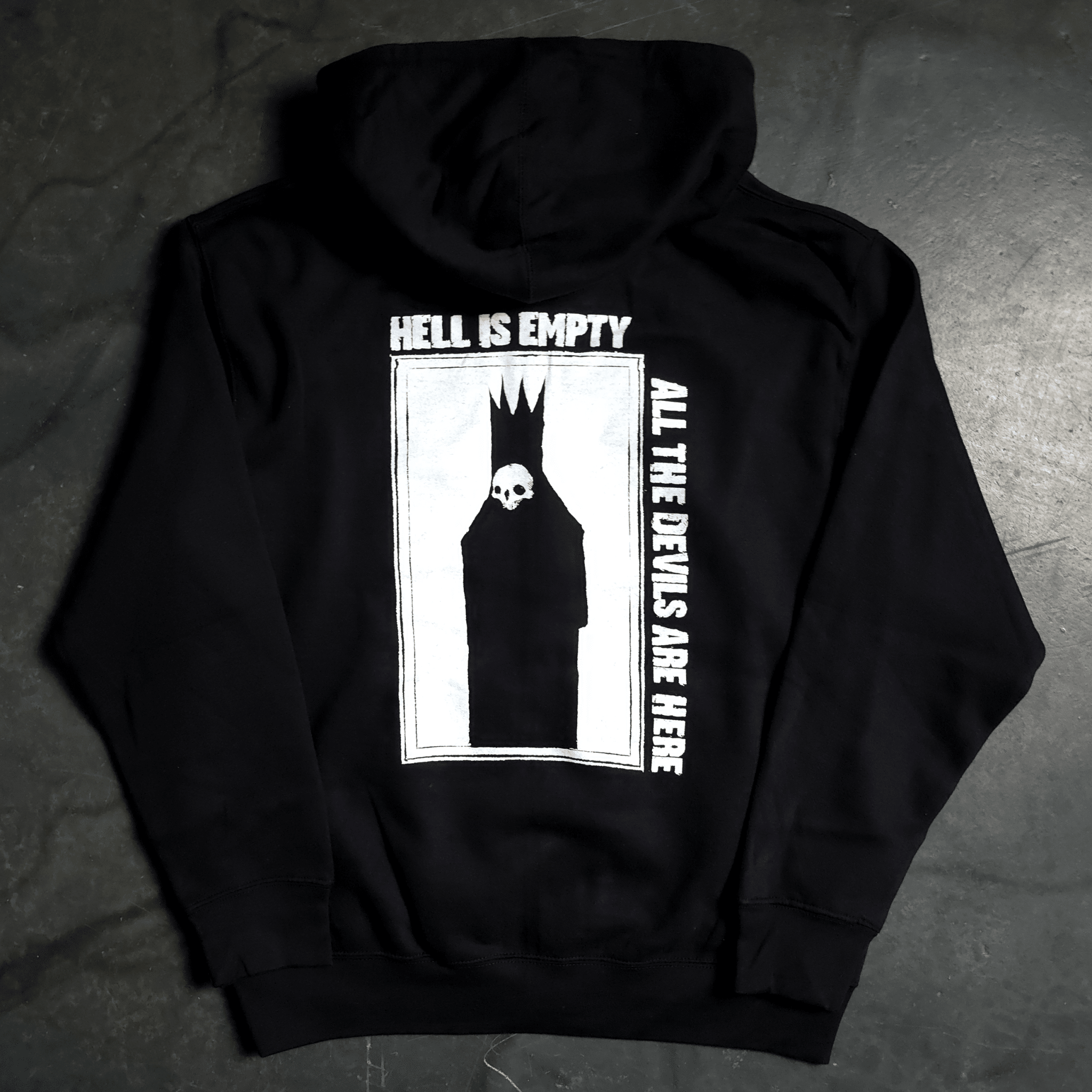 Hell is Empty Zip Up Hoodie - STAND OUT FLEXSARAH