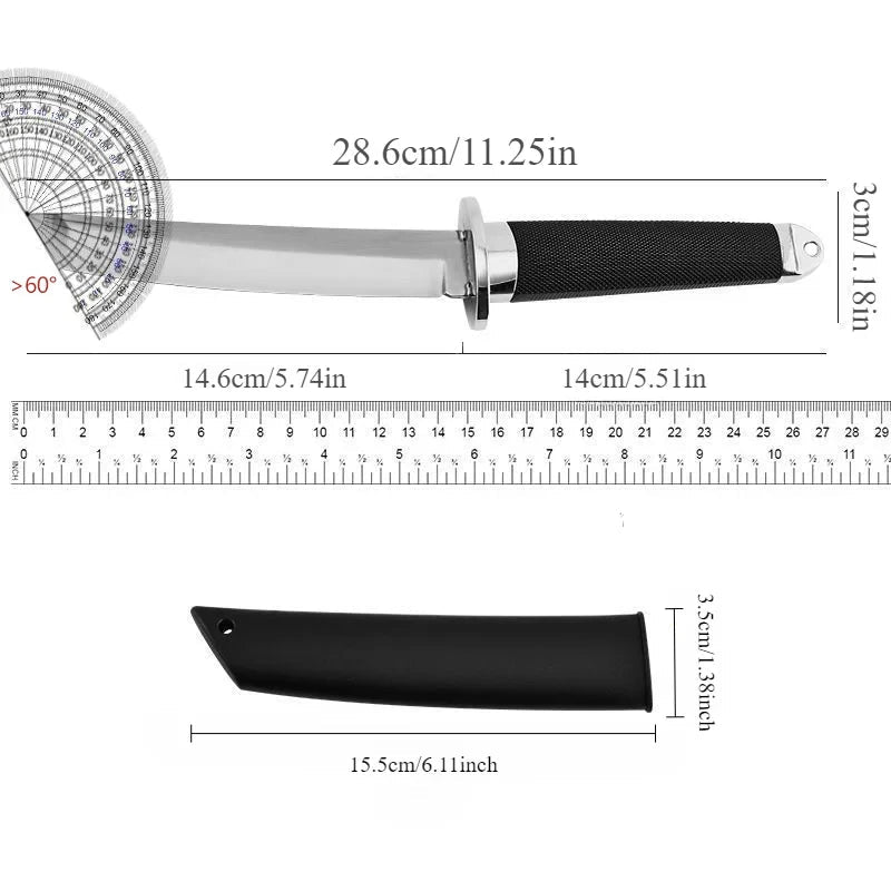 High-quality samurai kitchen knives multi-purpose fruit knives stainless steel straight knives kitchen accessories cooking tools - STAND OUT FLEXSARAH