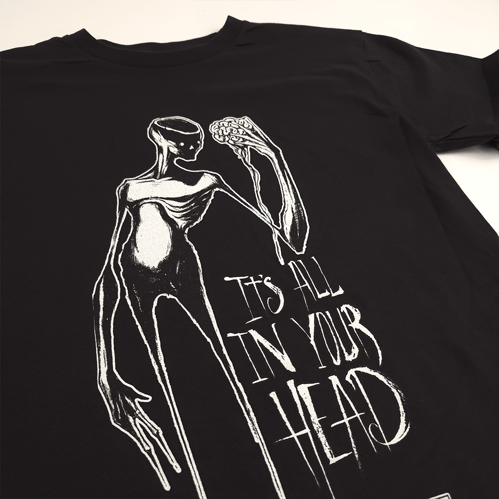 It's All In Your Head T-Shirt Black - STAND OUT FLEXSARAH