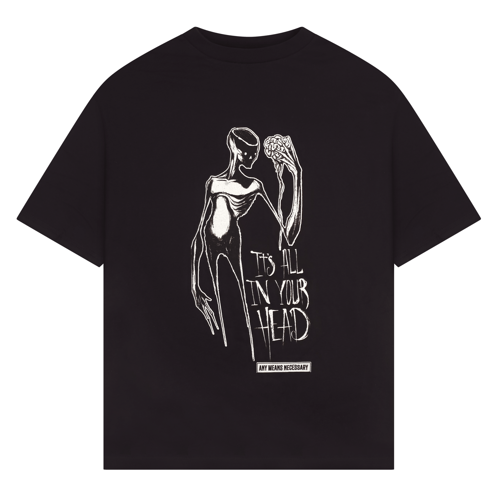 It's All In Your Head T-Shirt Black - STAND OUT FLEXSARAH