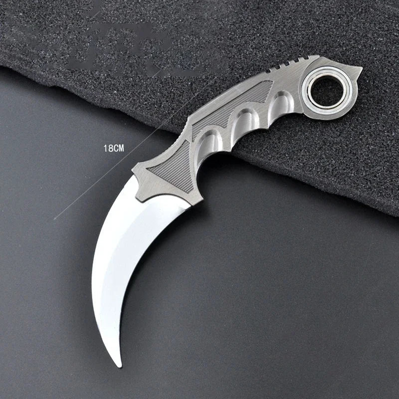 Karambit Claw Knife Model Toy 17cm 6.7inch Zinc Alloy Metal Non Sharp Rotating Collectible Accessory - STAND OUT FLEXSARAH