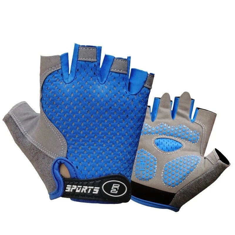 Kids Cycling Skateboard Gloves Anti-Slip Summer Spring Sports Breathable Half-Finger Gloves Shock-Absorbing Children Aged 4-12 - STAND OUT FLEXSARAH