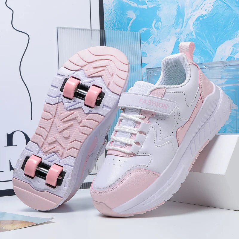 Kids Roller Skate Shoes Fashion Casual Sports Children 4-Wheels Sneakers for Boys and Girls Gift Nice Footwear - STAND OUT FLEXSARAH