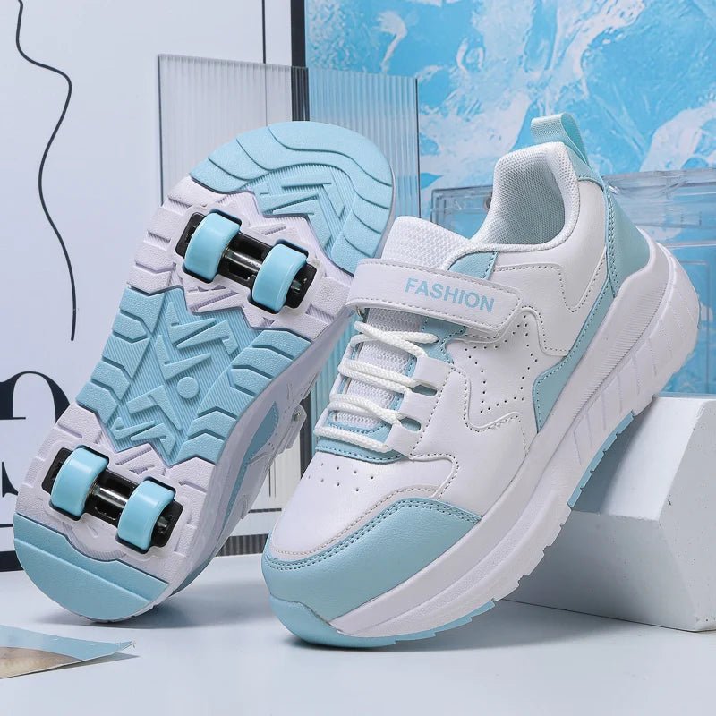 Kids Roller Skate Shoes Fashion Casual Sports Children 4-Wheels Sneakers for Boys and Girls Gift Nice Footwear - STAND OUT FLEXSARAH