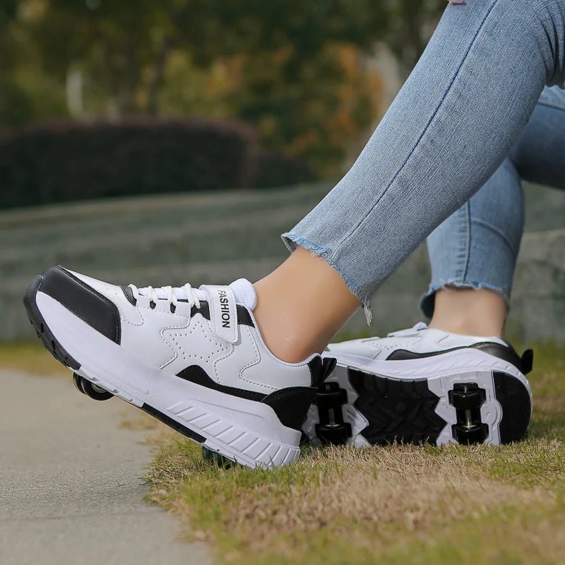 Kids Roller Skate Shoes Fashion Casual Sports Children 4-Wheels Sneakers for Boys and Girls Gift Nice Footwear - STAND OUT FLEXSARAH