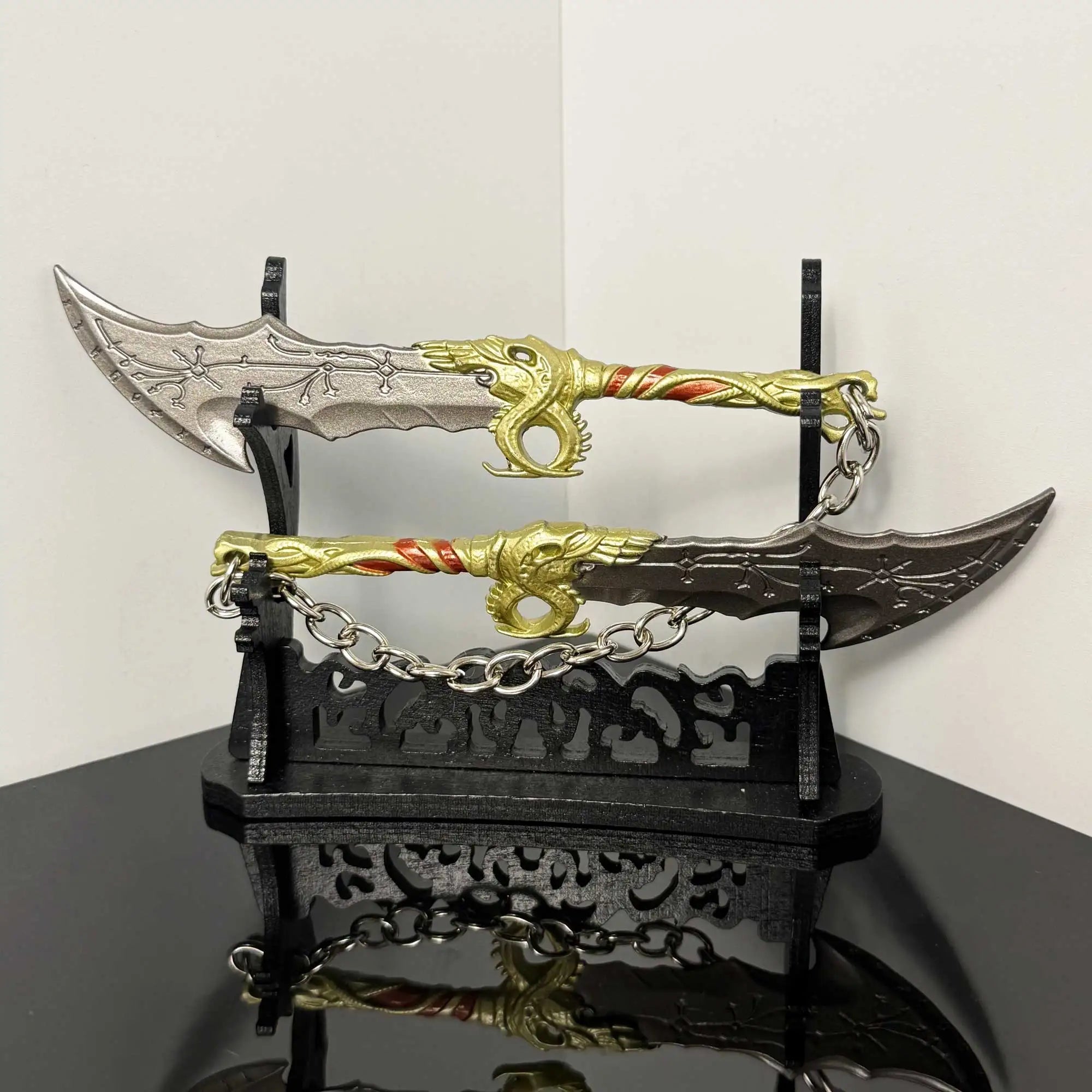 Kratos Weaponry Collectible Game Replica Ornaments Chaos Blade Alloy Craft Model Copslay Prop Two-handed Sword Safety Toys Knife - STAND OUT FLEXSARAH