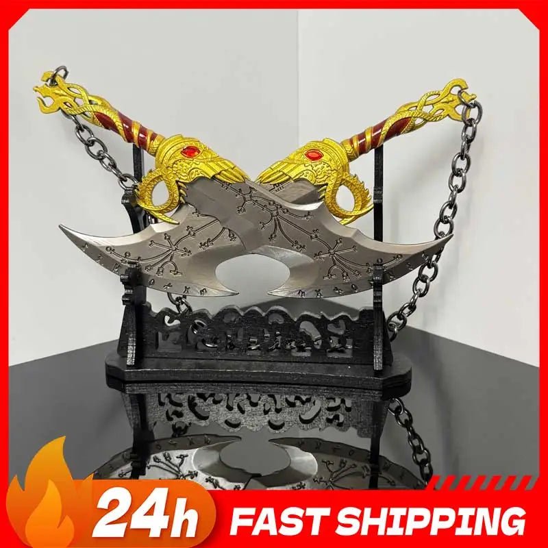 Kratos Weaponry Collectible Game Replica Ornaments Chaos Blade Alloy Craft Model Copslay Prop Two-handed Sword Safety Toys Knife - STAND OUT FLEXSARAH