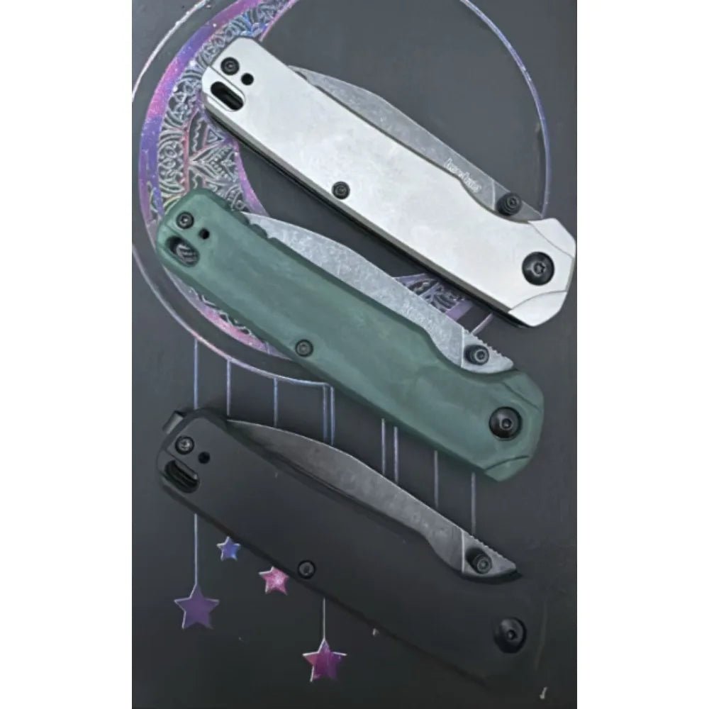 KS 6105 BLK Bel Air DuraLock KVT Folding Knife CPM MagnaCut PVD Blade Anodized Aluminum Handles Outdoor Camping Survival Knife - STAND OUT FLEXSARAH