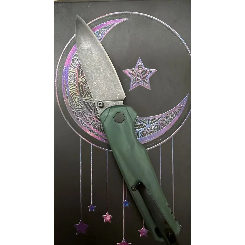KS 6105 BLK Bel Air DuraLock KVT Folding Knife CPM MagnaCut PVD Blade Anodized Aluminum Handles Outdoor Camping Survival Knife - STAND OUT FLEXSARAH