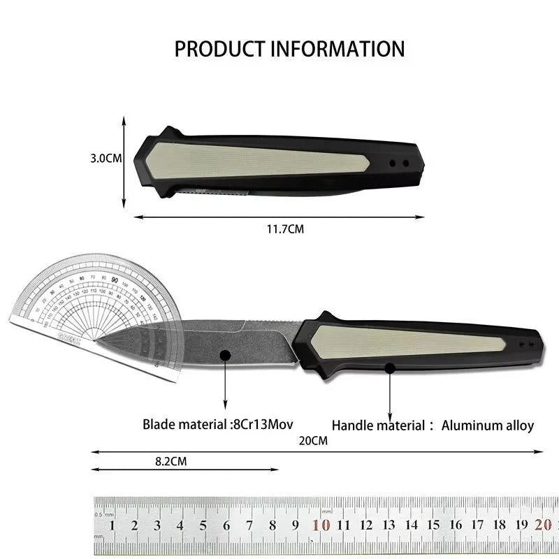 KS 7950 Knife 8Cr13Mov Steel Folding Blade Outdoor Camping Hiking Multi-purpose EDC Tool - STAND OUT FLEXSARAH