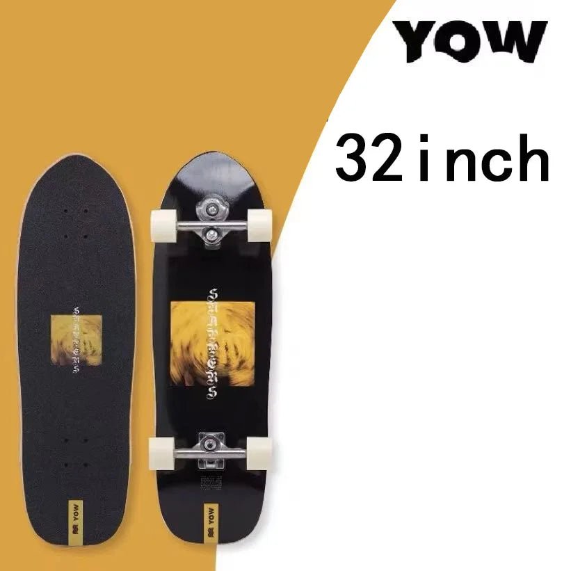 land surf YOW skateboard longboards whole kits good quality spring system branded with trucks wheels bearings and tool - STAND OUT FLEXSARAH