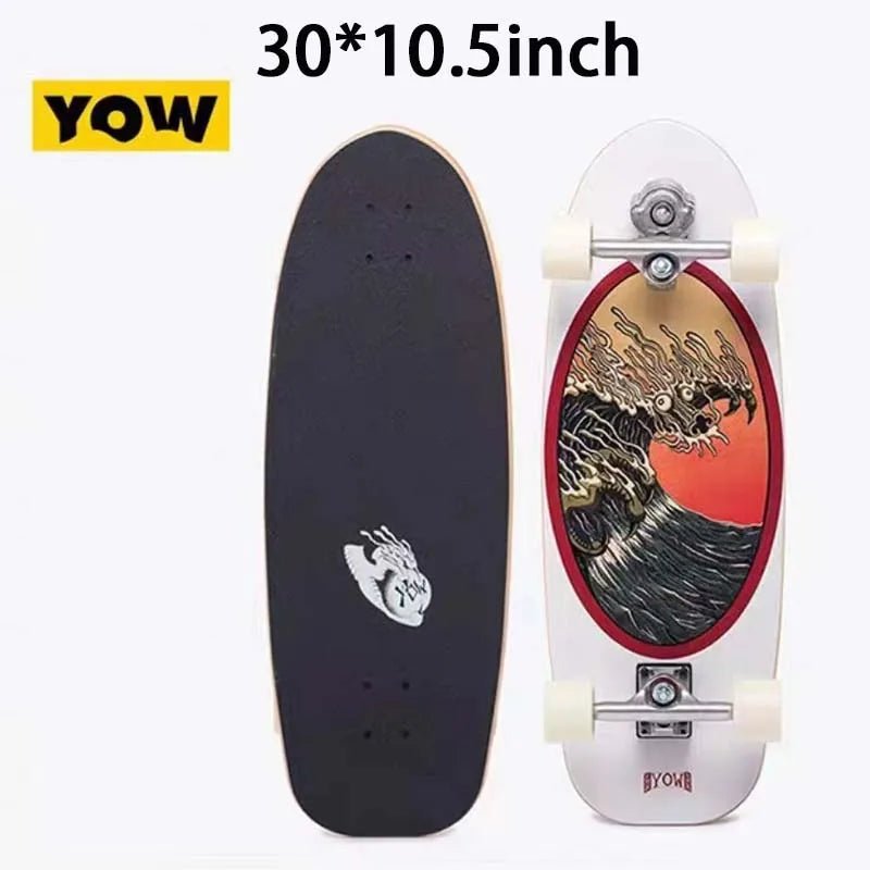 land surf YOW skateboard longboards whole kits good quality spring system branded with trucks wheels bearings and tool - STAND OUT FLEXSARAH