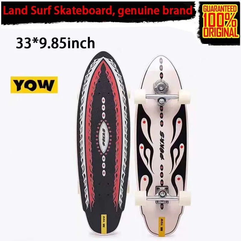 land surf YOW skateboard longboards whole kits good quality spring system branded with trucks wheels bearings and tool - STAND OUT FLEXSARAH
