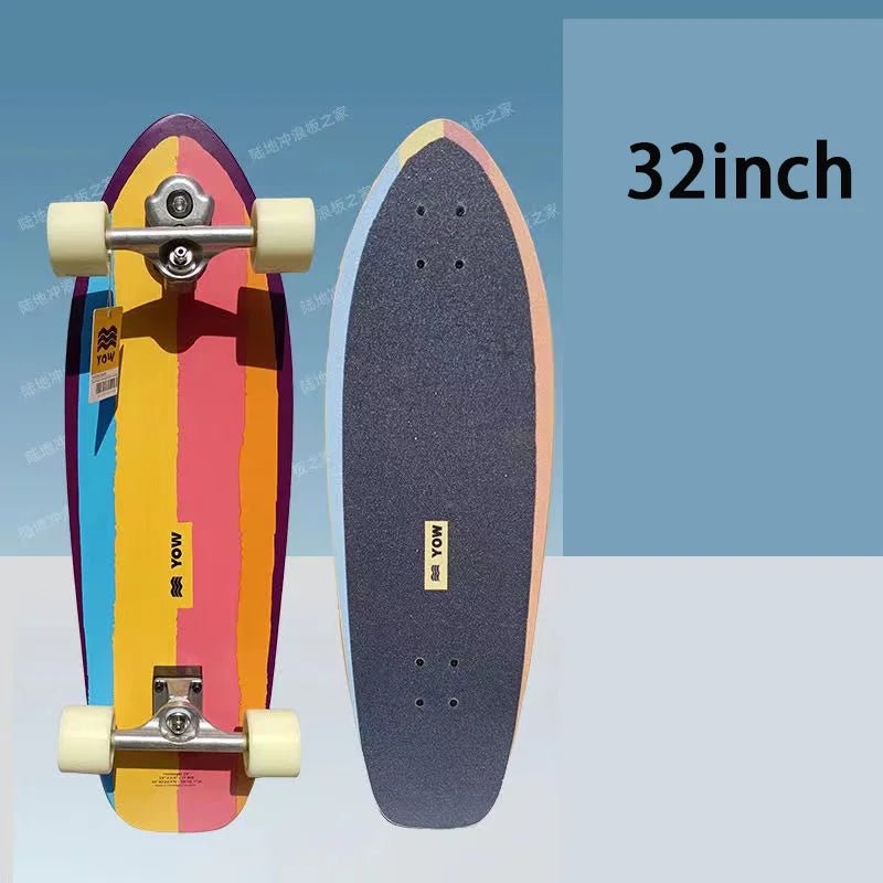 land surf YOW skateboard longboards whole kits good quality spring system branded with trucks wheels bearings and tool - STAND OUT FLEXSARAH