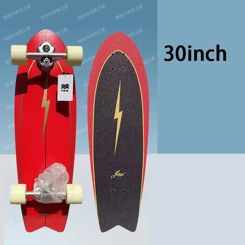 land surf YOW skateboard longboards whole kits good quality spring system branded with trucks wheels bearings and tool - STAND OUT FLEXSARAH