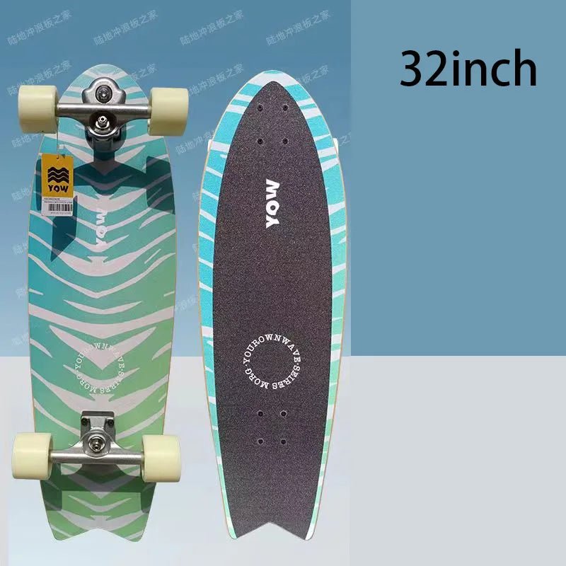 land surf YOW skateboard longboards whole kits good quality spring system branded with trucks wheels bearings and tool - STAND OUT FLEXSARAH