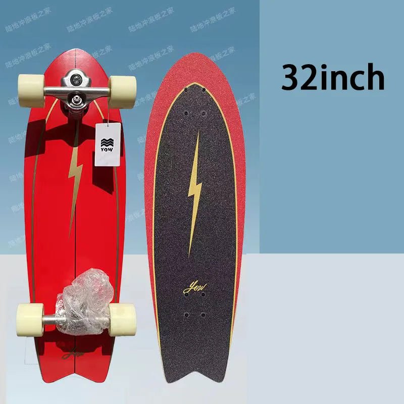 land surf YOW skateboard longboards whole kits good quality spring system branded with trucks wheels bearings and tool - STAND OUT FLEXSARAH