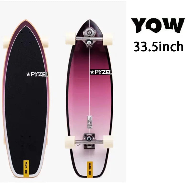 land surf YOW skateboard longboards whole kits good quality spring system branded with trucks wheels bearings and tool - STAND OUT FLEXSARAH