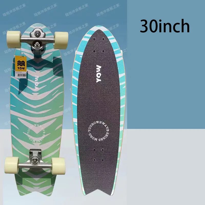 land surf YOW skateboard longboards whole kits good quality spring system branded with trucks wheels bearings and tool - STAND OUT FLEXSARAH