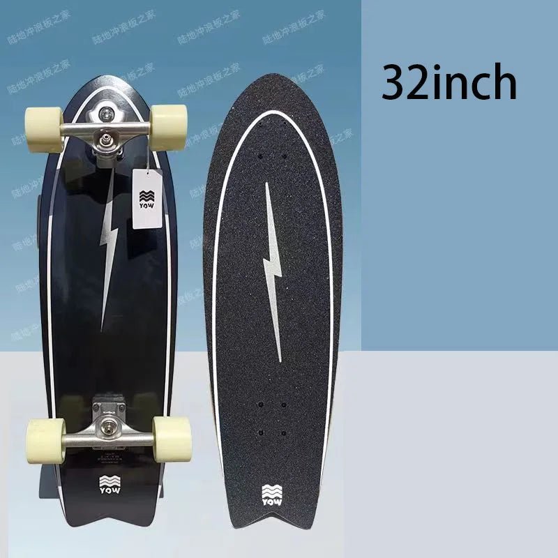 land surf YOW skateboard longboards whole kits good quality spring system branded with trucks wheels bearings and tool - STAND OUT FLEXSARAH