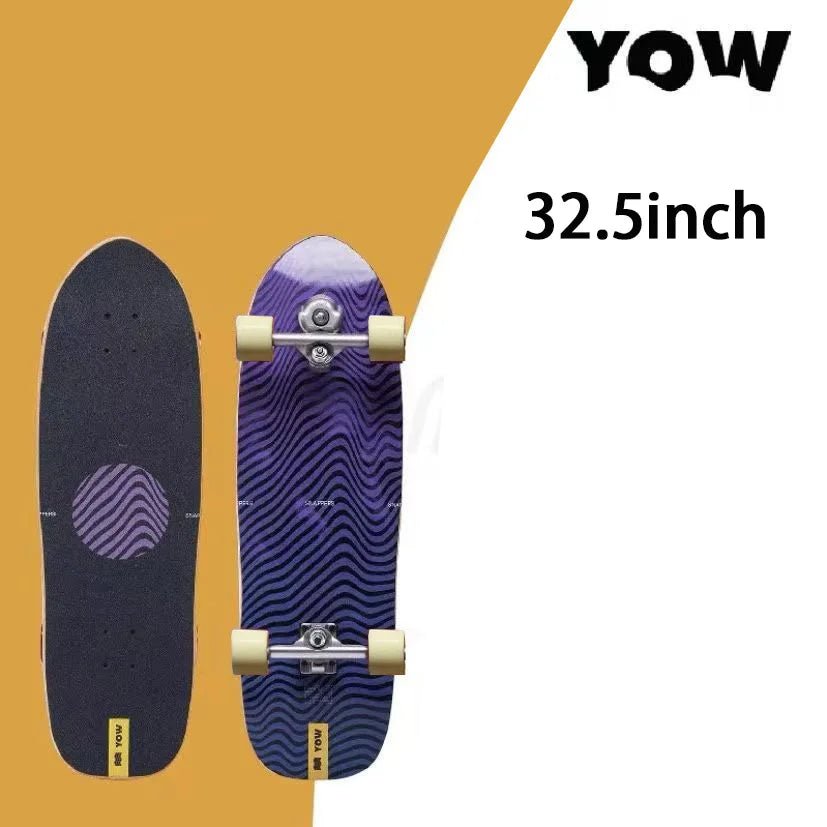 land surf YOW skateboard longboards whole kits good quality spring system branded with trucks wheels bearings and tool - STAND OUT FLEXSARAH