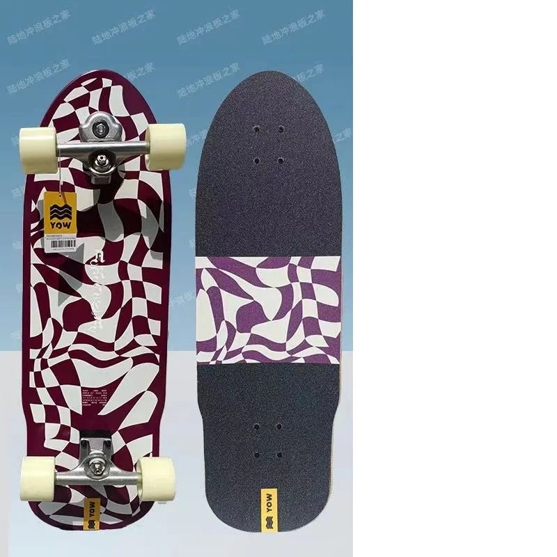land surf YOW skateboard longboards whole kits good quality spring system branded with trucks wheels bearings and tool - STAND OUT FLEXSARAH