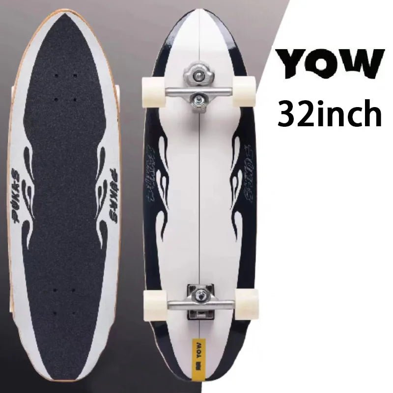 land surf YOW skateboard longboards whole kits good quality spring system branded with trucks wheels bearings and tool - STAND OUT FLEXSARAH