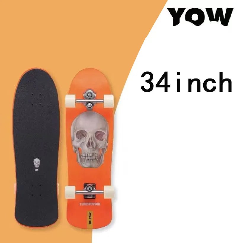 land surf YOW skateboard longboards whole kits good quality spring system branded with trucks wheels bearings and tool - STAND OUT FLEXSARAH