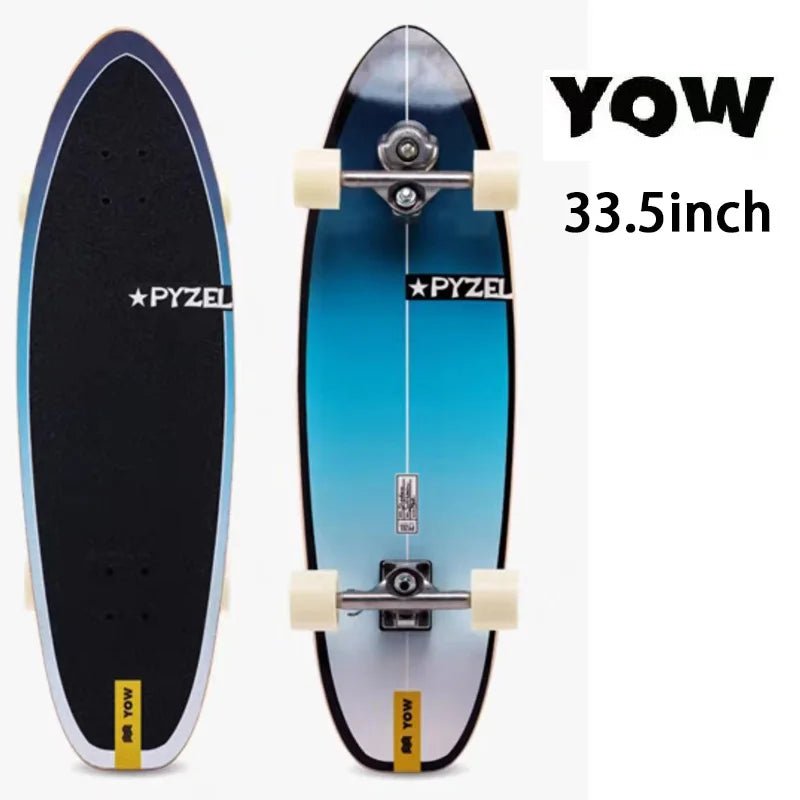 land surf YOW skateboard longboards whole kits good quality spring system branded with trucks wheels bearings and tool - STAND OUT FLEXSARAH