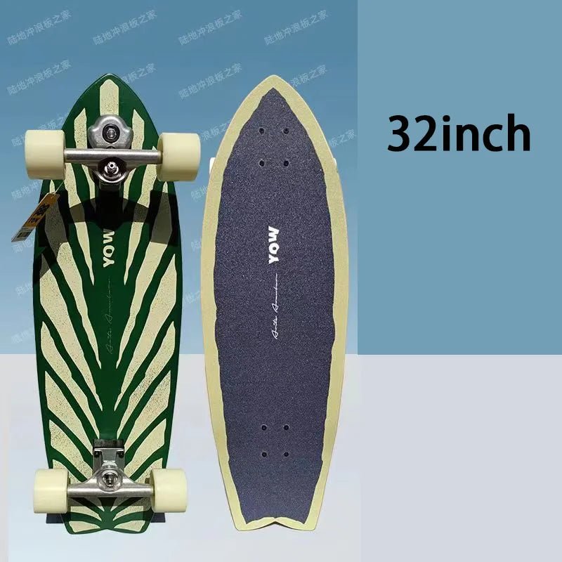 land surf YOW skateboard longboards whole kits good quality spring system branded with trucks wheels bearings and tool - STAND OUT FLEXSARAH