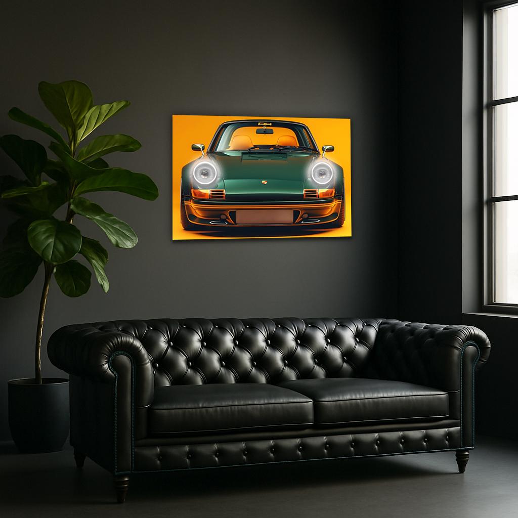 LED Retro Car Wall Art – UV‑Printed Acrylic with Dimmer Remote - STAND OUT FLEXSARAH