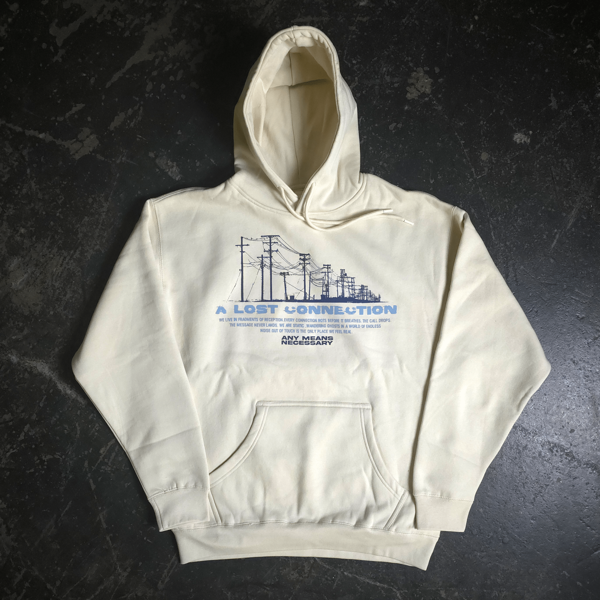 Lost Connection Pullover Hoodie Bone - STAND OUT FLEXSARAH
