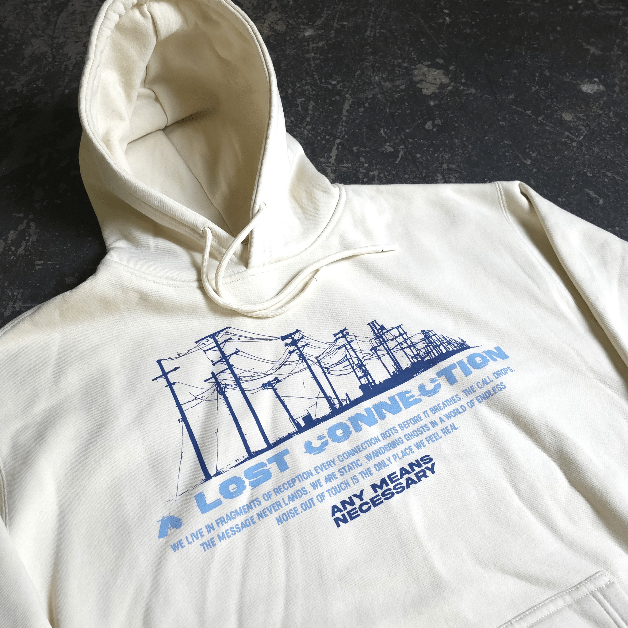 Lost Connection Pullover Hoodie Bone - STAND OUT FLEXSARAH