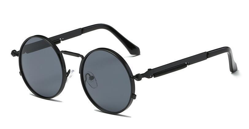 Luxury Vintage Retro Unisex Men and Woman Sunglasses Punk Style Round Metal Frame Colorful Lens Sung lasses Fashion Eyewear Gafas sol mujer - STAND OUT FLEXSARAH