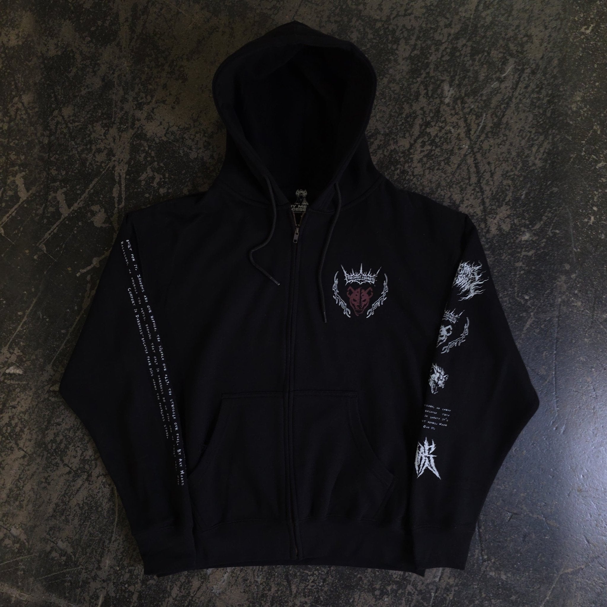 Mantra Zip Up Hoodie - STAND OUT FLEXSARAH