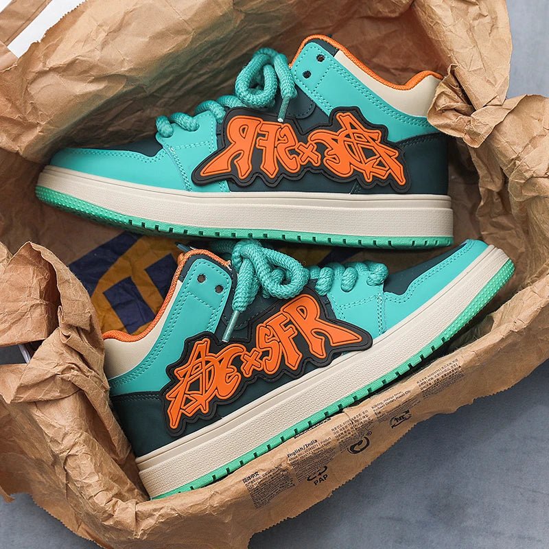 Men‘s Skateboarding Shoes Fashion Cushioning Non-slip Sport Shoes Comfortable Men Casual Shoes Platform Student Walking Sneakers - STAND OUT FLEXSARAH