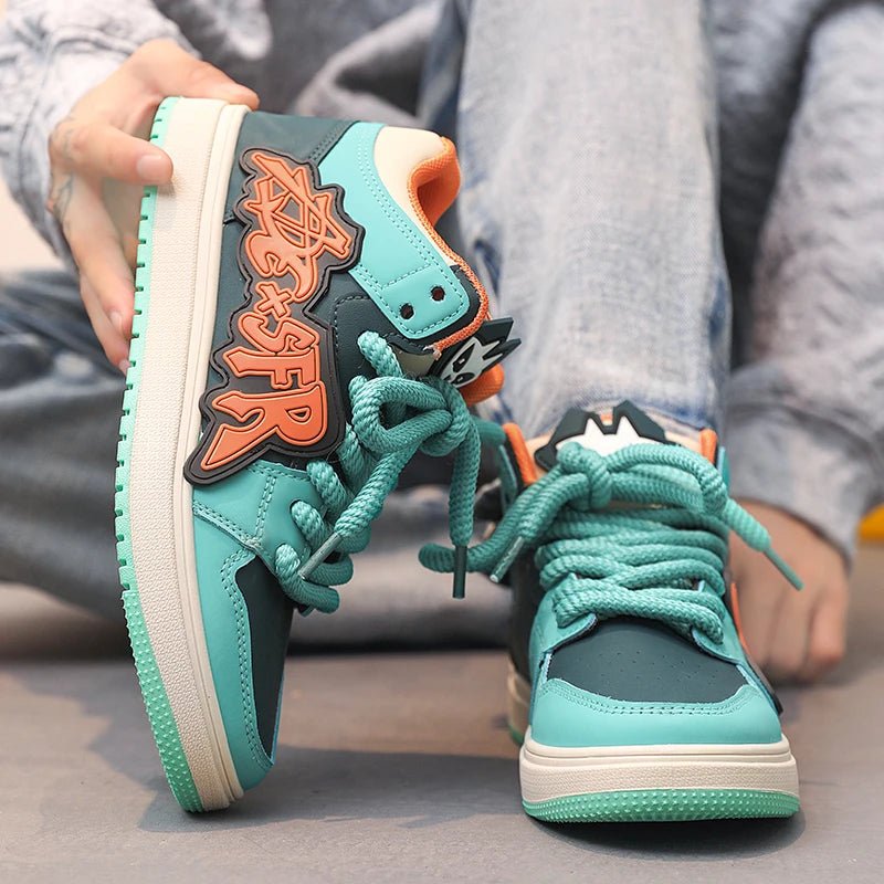 Men‘s Skateboarding Shoes Fashion Cushioning Non-slip Sport Shoes Comfortable Men Casual Shoes Platform Student Walking Sneakers - STAND OUT FLEXSARAH