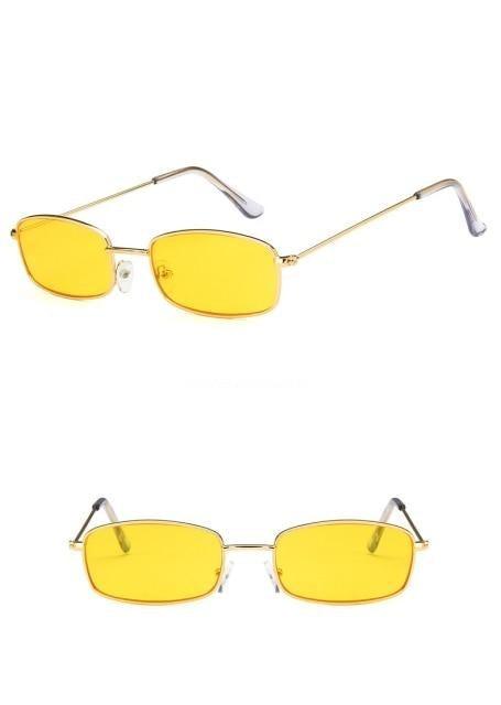 Metal Frame New Square Shape Sunglasses For Women & Men New Decent & Elegant Lens Mirror New Popular Shades For Ladies Sun Glasses - STAND OUT FLEXSARAH
