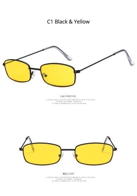 Metal Frame New Square Shape Sunglasses For Women & Men New Decent & Elegant Lens Mirror New Popular Shades For Ladies Sun Glasses - STAND OUT FLEXSARAH