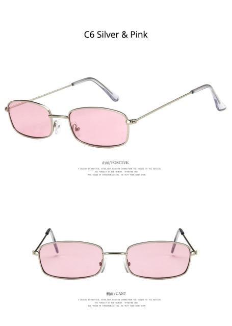 Metal Frame New Square Shape Sunglasses For Women & Men New Decent & Elegant Lens Mirror New Popular Shades For Ladies Sun Glasses - STAND OUT FLEXSARAH