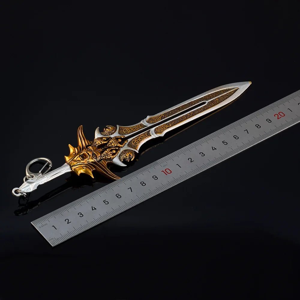 Mini God of War 4 Katana Metal Kratos Athena Sword Blade Olympus Ghost Leviathan Chaos AXE Real Japanese Katana Sabre Anime Toy - STAND OUT FLEXSARAH