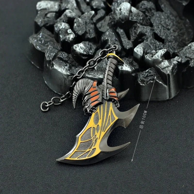 Mini God of War 4 Katana Metal Kratos Athena Sword Blade Olympus Ghost Leviathan Chaos AXE Real Japanese Katana Sabre Anime Toy - STAND OUT FLEXSARAH