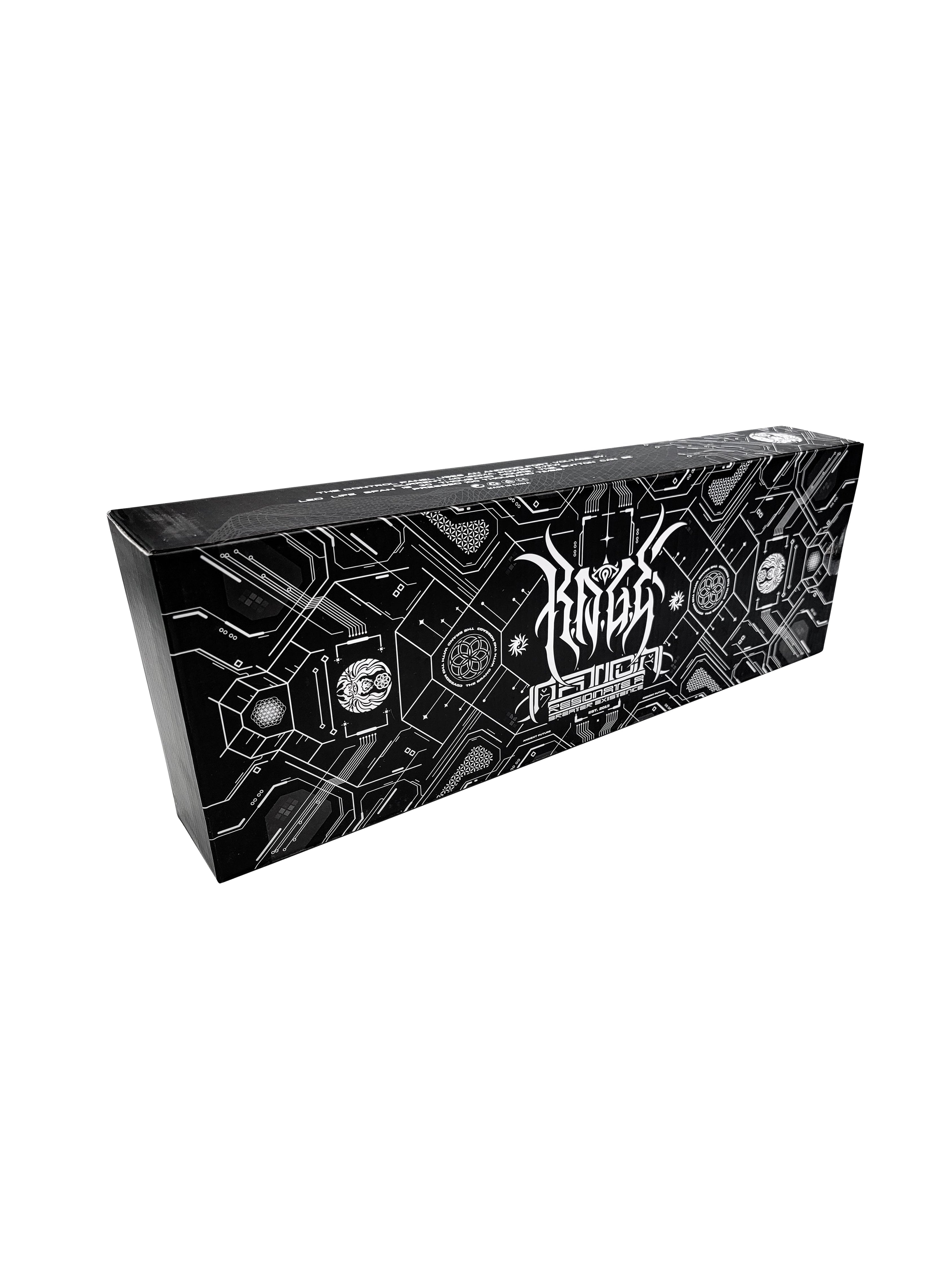 WOUNDS TO WISDOM V1 ✦ MONOCHROME ✦ XXL RGB Gaming Mouse Pad