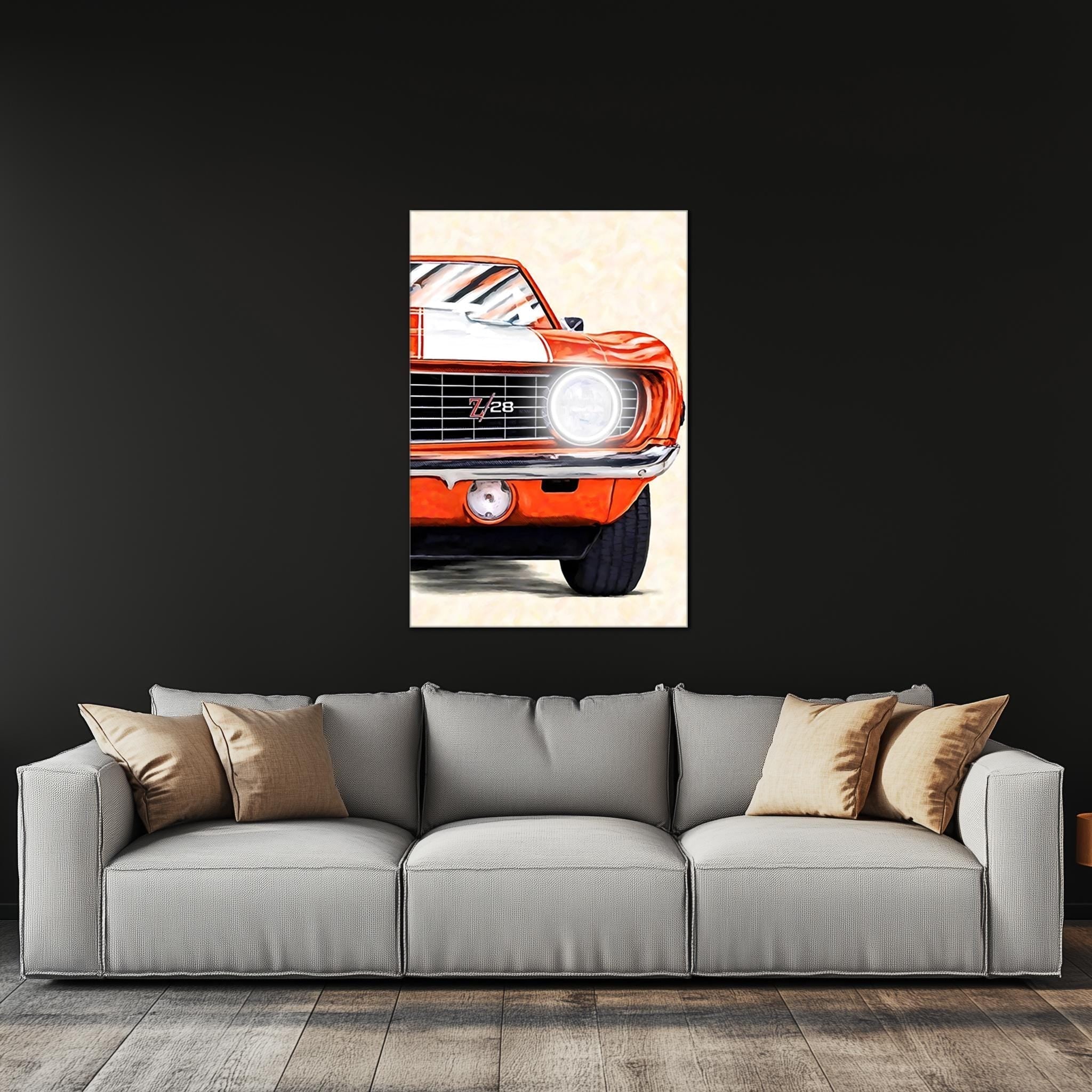 Muscle Car Neon Wall Art - UV Printed LED Plexiglass Sign for Garage, Man Cave & Classic Car Fans - Adjustable Light and Free Shipping - STAND OUT FLEXSARAH