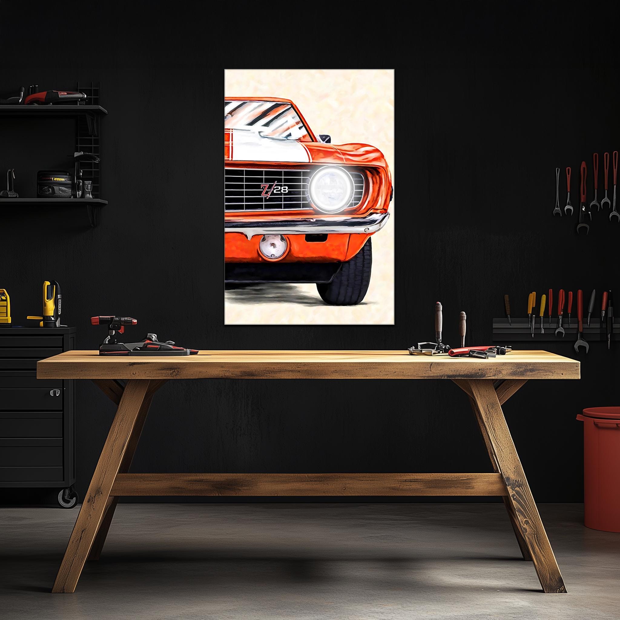 Muscle Car Neon Wall Art - UV Printed LED Plexiglass Sign for Garage, Man Cave & Classic Car Fans - Adjustable Light and Free Shipping - STAND OUT FLEXSARAH