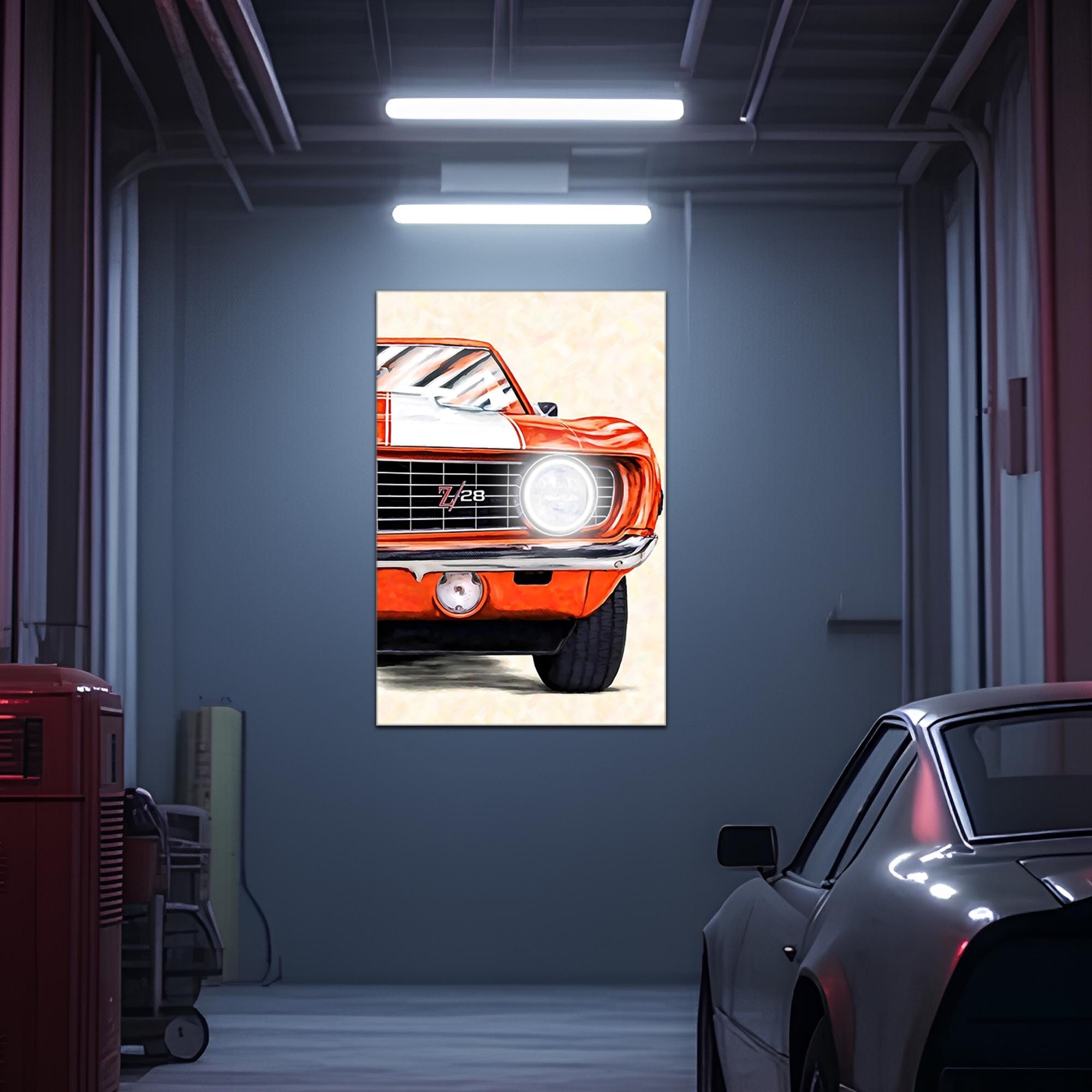Muscle Car Neon Wall Art - UV Printed LED Plexiglass Sign for Garage, Man Cave & Classic Car Fans - Adjustable Light and Free Shipping - STAND OUT FLEXSARAH