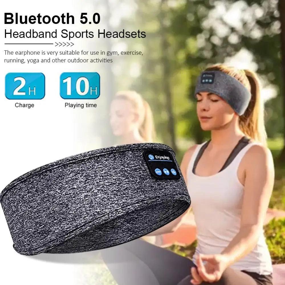New Bluetooth Wireless Headphones Sports Headband Soft Elastic Comfortable Headphones For Sleep Music Headset Speakers - STAND OUT FLEXSARAH