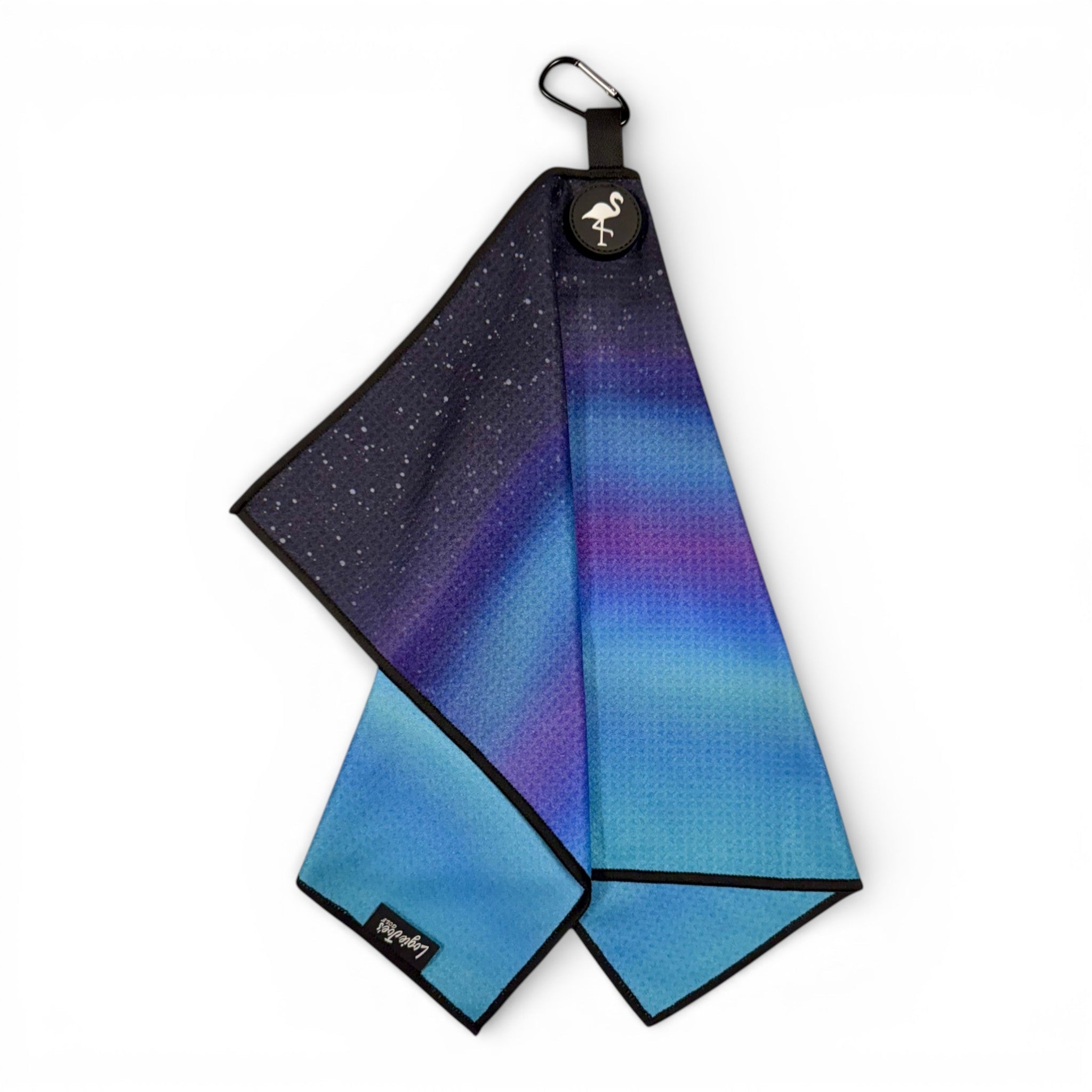 Northern Lights Golf Towel | Premium Double-Sided Microfiber | Heavy-Duty Magnetic Towel with Carabiner Clip | 24 x 16 in - STAND OUT FLEXSARAH
