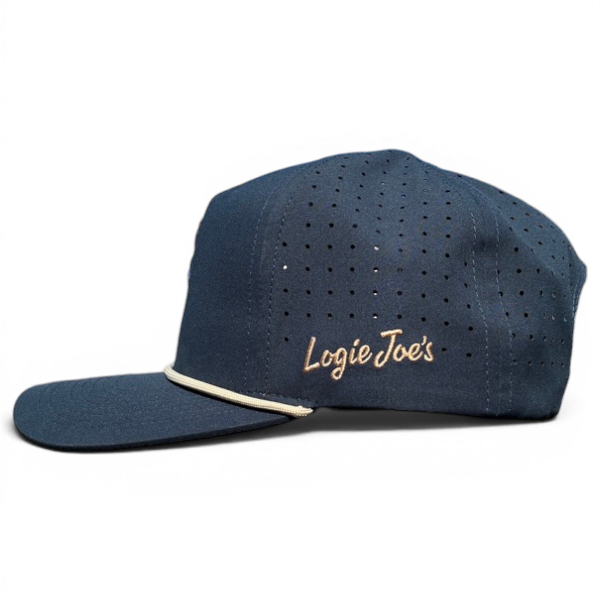 Parrot Patrol Golf Hat | Snapback Cap | Built-in Magnetic Ball Marker Holder + Marker Included | Adjustable Steel Blue Parrot - STAND OUT FLEXSARAH