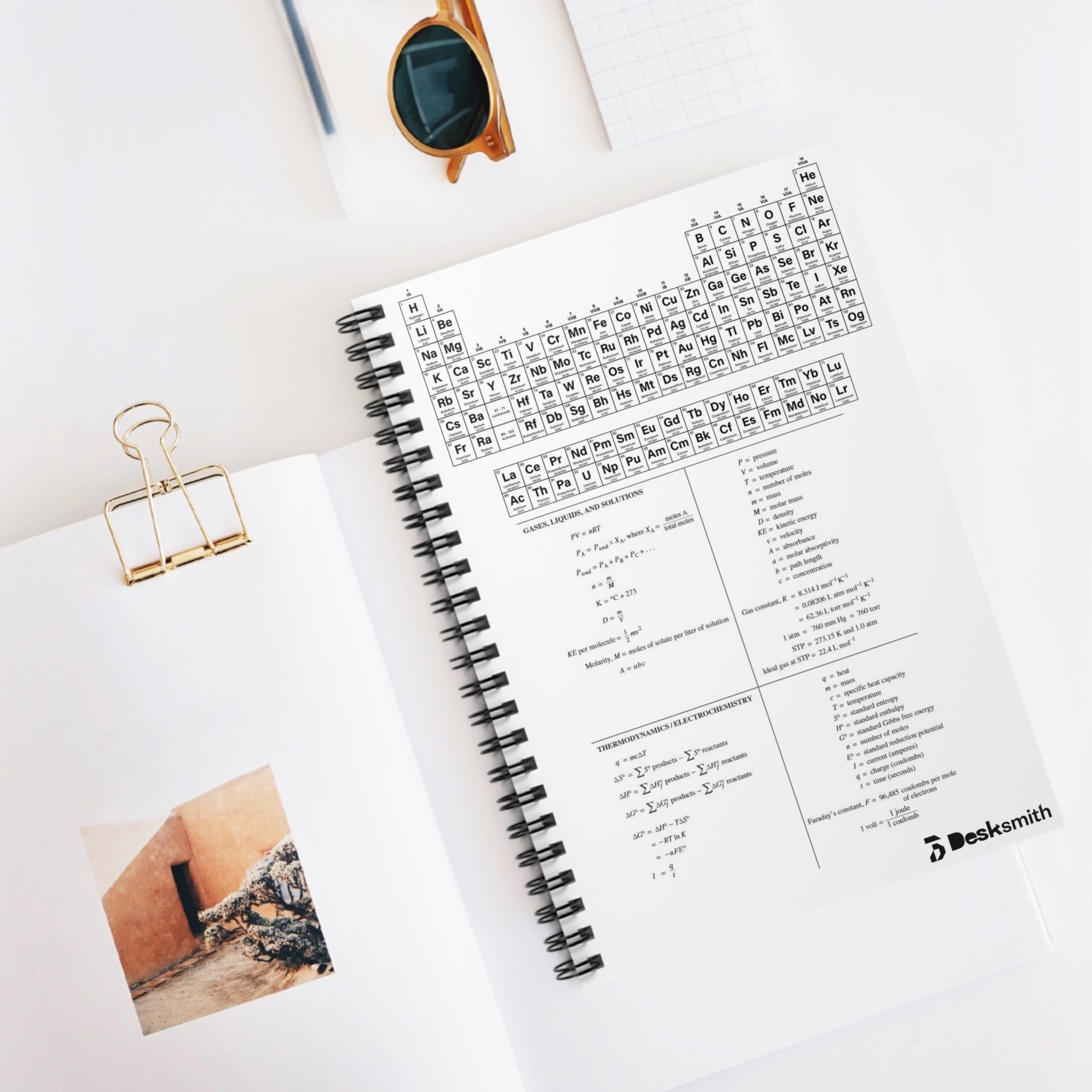 Periodic Table Chemistry Spiral Notebook — Ruled - STAND OUT FLEXSARAH